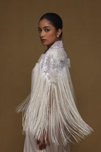 Load image into Gallery viewer, Floral Fringe Capelet with Shift Dress
