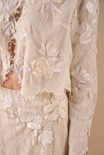 Load image into Gallery viewer, Floral Fringe Lace Jacket And Maxi Skirt
