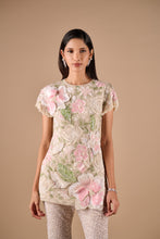 Load image into Gallery viewer, Beaded Floral Tunic And Ombre Sequin Flare Pants
