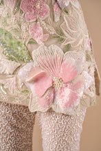 Load image into Gallery viewer, Beaded Floral Tunic And Ombre Sequin Flare Pants
