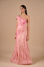 Load image into Gallery viewer, Two Tone Textured Slit Gown
