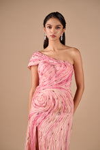 Load image into Gallery viewer, Two Tone Textured Slit Gown
