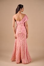 Load image into Gallery viewer, Two Tone Textured Slit Gown

