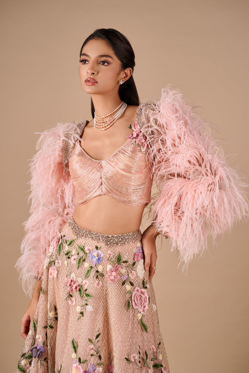 Crystal Feather Bolero