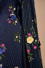 Load image into Gallery viewer, Bridal Drape Column Gown With Floral Textured Cape
