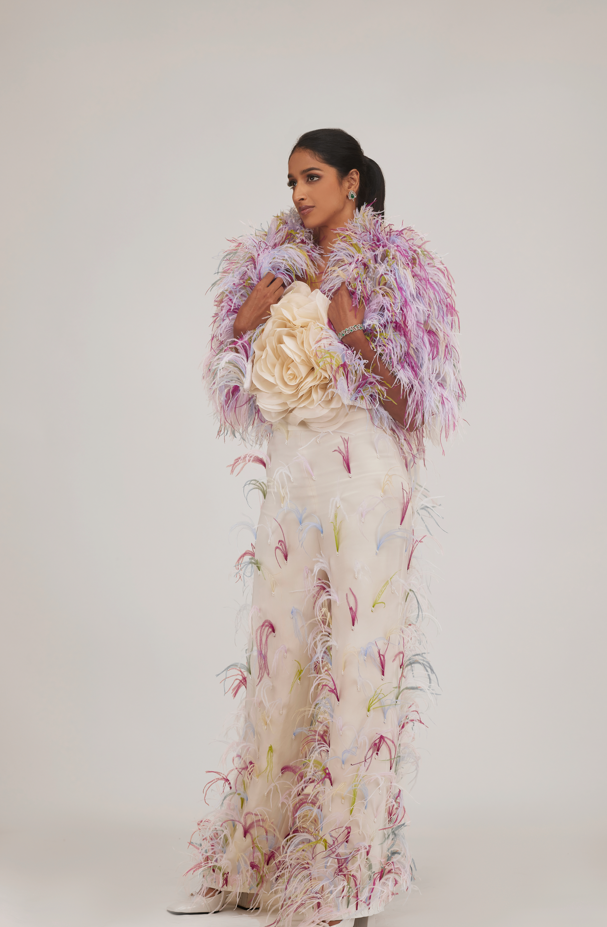 Multi Feather Pant