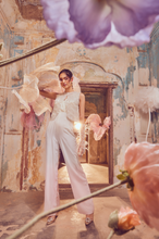 Load image into Gallery viewer, Ombre Jumpsuit with Fringe Vest
