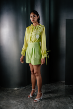 Load image into Gallery viewer, Organza Floral Shirt With Slip
