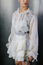 Load image into Gallery viewer, Organza Floral Shirt With Slip
