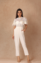 Load image into Gallery viewer, Bell Sleeves Embroidered Jumpsuit
