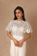 Load image into Gallery viewer, Bell Sleeves Embroidered Jumpsuit
