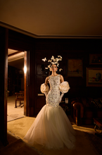 Load image into Gallery viewer, Fishtail Crystal Bridal Gown
