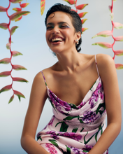 Load image into Gallery viewer, Cowl Satin Slip Dress

