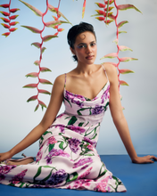 Load image into Gallery viewer, Cowl Satin Slip Dress
