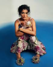 Load image into Gallery viewer, Organza Panel Midi With Lace
