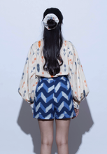 Load image into Gallery viewer, Ikat Cotton Bishop sleeve shirt (Tulip)
