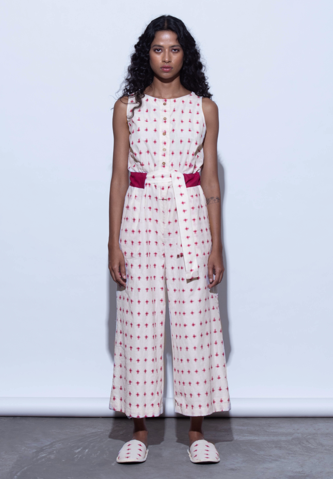 Ikat Cotton Jumpsuit