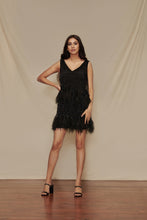 Load image into Gallery viewer, Fringe Feather Dress
