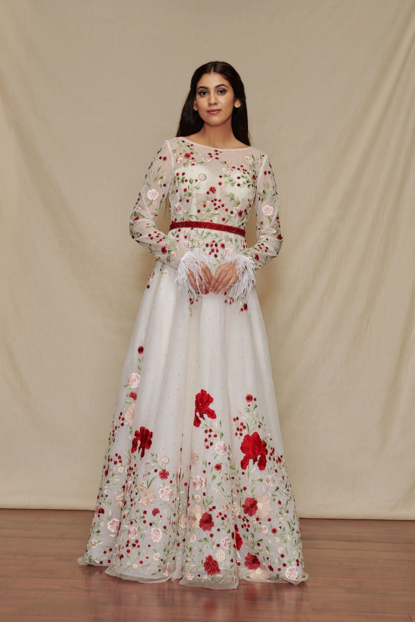 Iris Gown with Belt