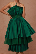Load image into Gallery viewer, Taffeta Pleated Midi with Belt
