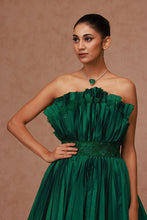 Load image into Gallery viewer, Taffeta Pleated Midi with Belt
