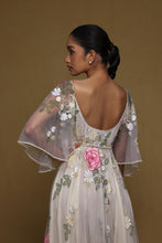 Load image into Gallery viewer, Floral Gown with Pearl Belt

