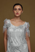 Load image into Gallery viewer, Floral Shift Dress with Fringes

